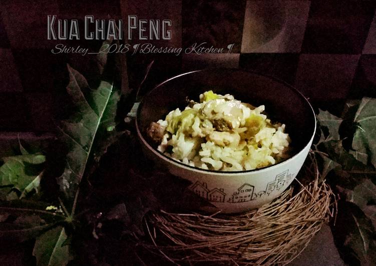Kua Chai Peng (Nasi kukus🐷 sawi pahit)