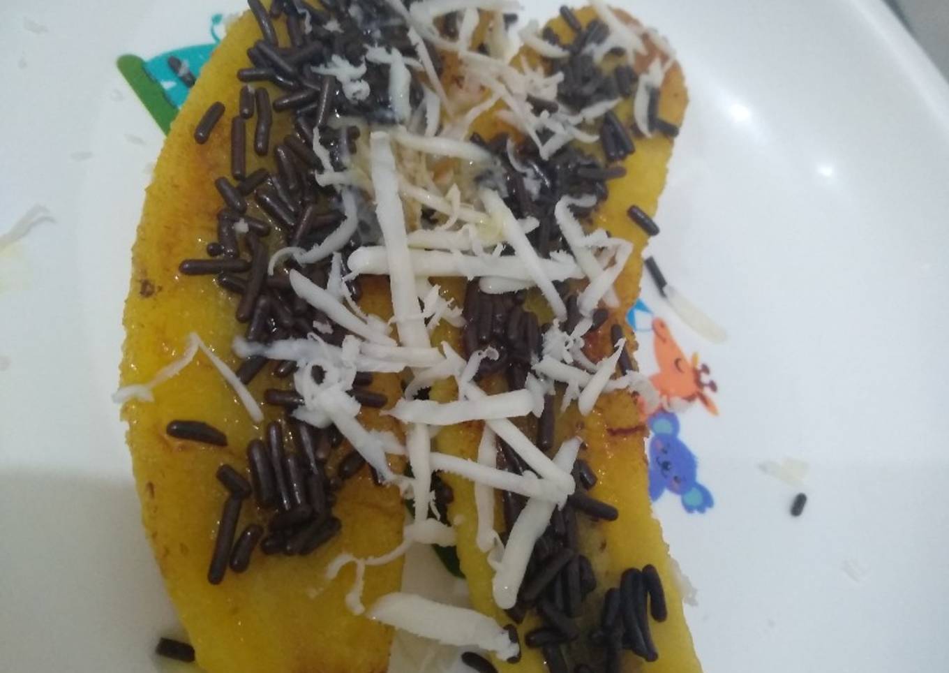 MPASI Pisang Bakar Coklat Keju