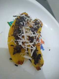 Foto resep MPASI Pisang Bakar Coklat Keju