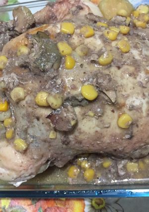 A picture of Crockpot Mushroom Chicken.