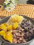 Mixed Red Bean and Milk Shaved Ice