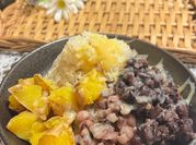 A picture of red bean dessert