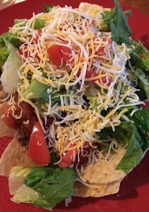 A picture of Candy's Taco Salad.