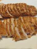 Pechugas de pollo marinada y luego braseadas en el horno o en la Airfryer