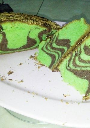 Foto resep Choco pandan zebra cake