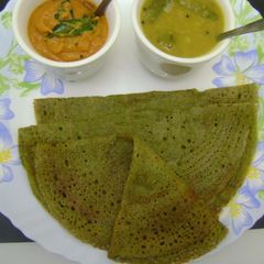 Spinach Dosa A picture of Spinach Dosa.