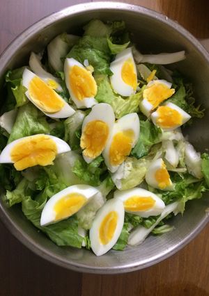 Hình của món Xà lách trộn dầu giấm.