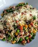 RISONI(Orzo)con Tocineta🥓y Vegetales...!