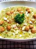 Broccoli Soup with Orzo and Feta