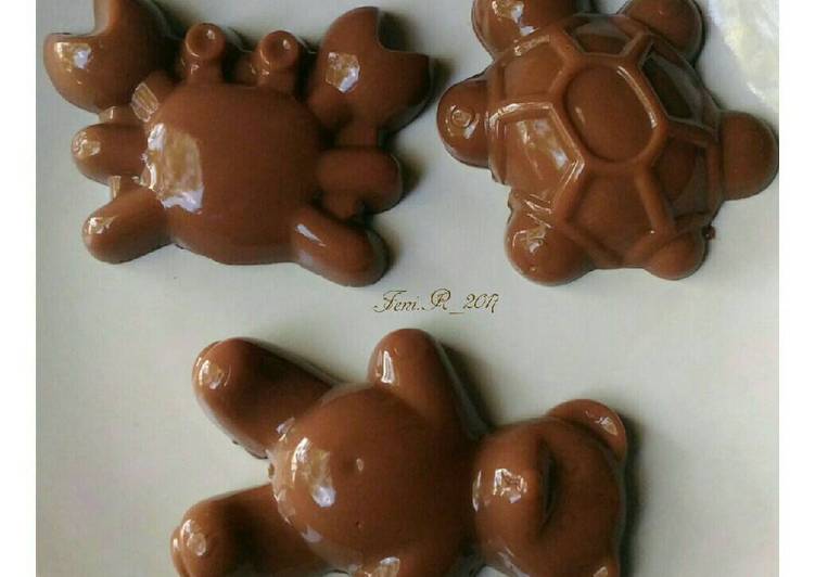 Puding coklat