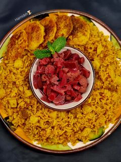 عکسی از دستور کلم قمری پلو (پلو کلم سنگ) 🍛