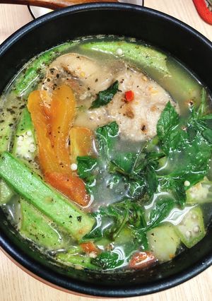 Hình của món Canh chua cá Cam bạc hà keto eatclean lowcard siêu lạ miệng.