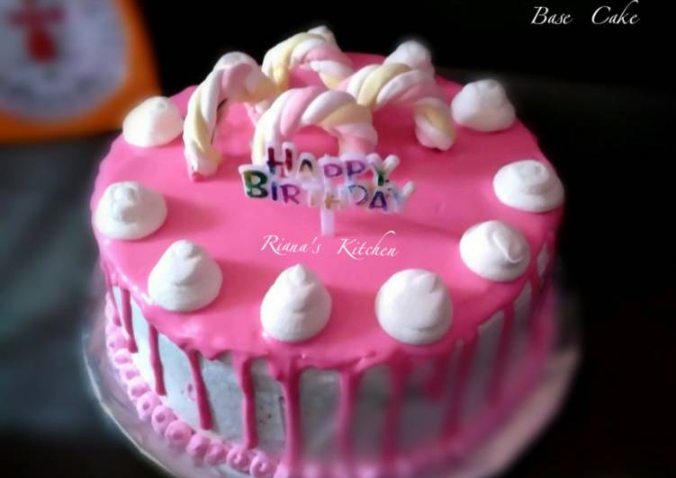 Resep #Rainbow Cake(base cake) Anti Gagal