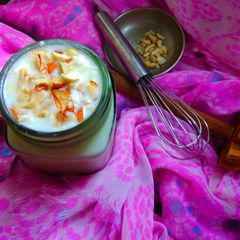 Creamy dry fruits lassi A picture of Creamy dry fruits lassi.