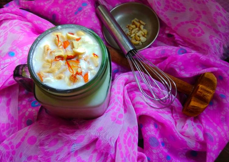 Creamy dry fruits lassi