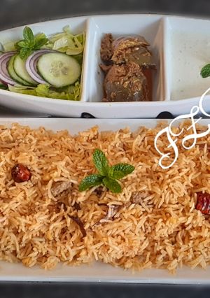 A picture of 🍲Qeema Chana Dal Pulao🍲.