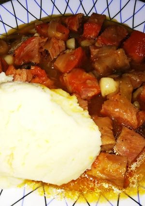 Una foto de Tacos de lomo con salsa de soja