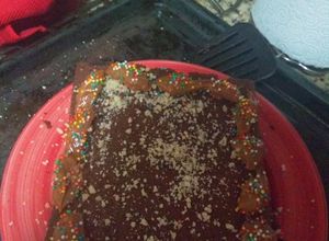 Una foto de Mini torta navideña