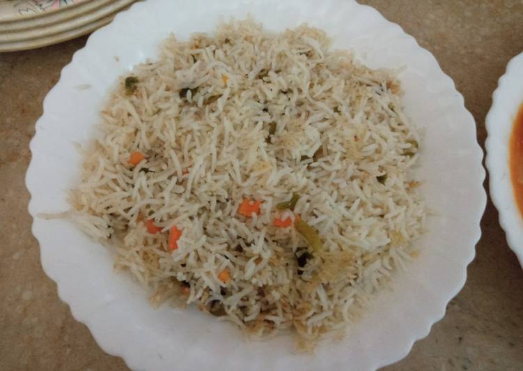Recipe of Homemade Egg and vegetable fried rice