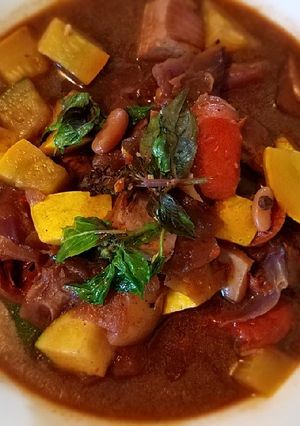 A picture of Duenjang Summer Veggies Soup *Instant Pot Max.