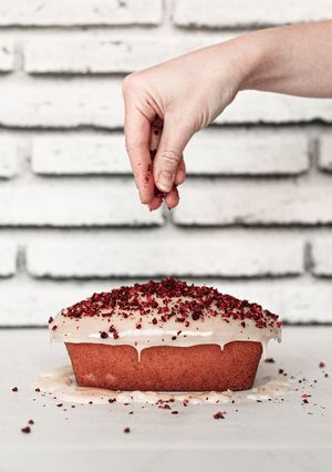 Zdjęcie przepisu Babka pomarańczowa z białą czekoladą.