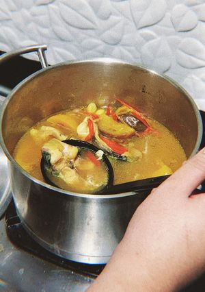 Foto resep Ikan kuning terong asam mamak (pindang patin mamak)
