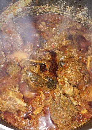 A picture of Ofada stew.