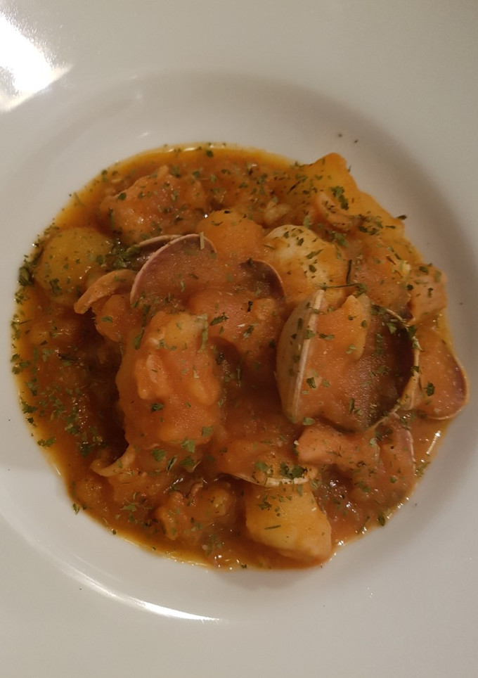 Una foto de Papas marineras