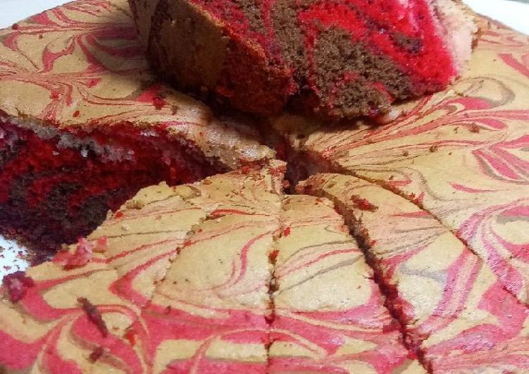 Créer des étapes Cake marbre à la maison