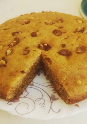 A picture of Banana walnut cake 🎂.