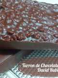 Turrón de chocolate crujiente