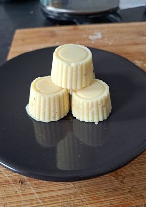 Une photo de Bouchée chocolat blanc coco