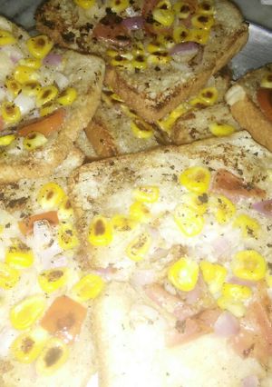 A picture of Bread pizza.