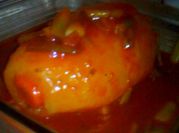 Una foto de tomate cebolla salsa