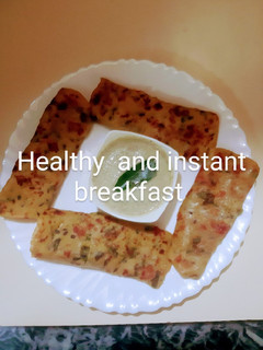 A picture of #healthy and instant breakfast.