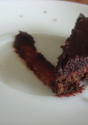 A picture of Chocolate Mousse Pie with a secret ingredient.