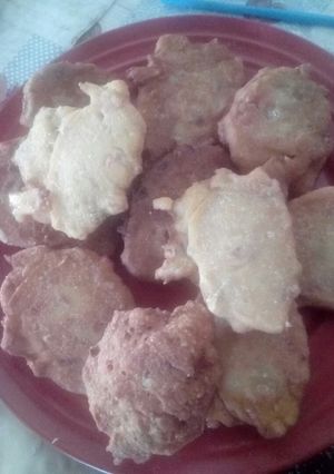 Una foto de Buñuelos de cebolla y morrón