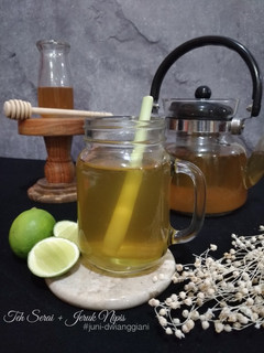 Foto resep 18. TehHangat Serai + Jeruk Nipis #KamisManis