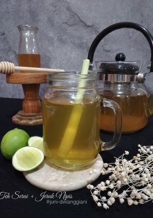Foto resep 18. TehHangat Serai + Jeruk Nipis  #KamisManis