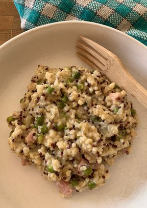 Une photo de ☆Risotto Quinoa Boulgour aux Petit-pois☆