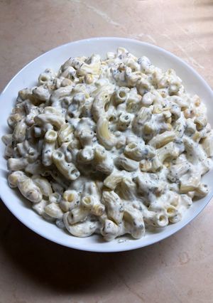 Kukoricás tésztasaláta recept fotója