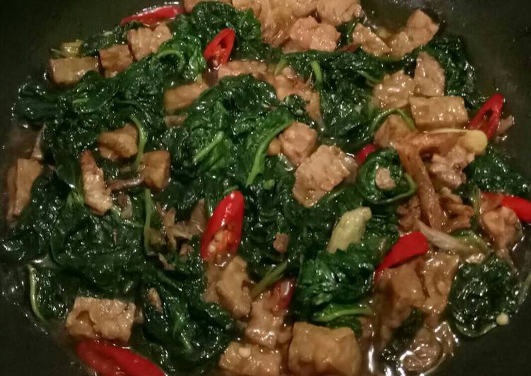 Resep Kangkung tempe orak arik, Bisa Manjain Lidah