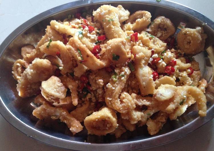 Cumi Goreng Telor Asin