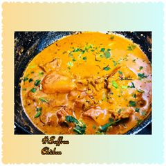 A picture of Saffron chicken Kadhai.