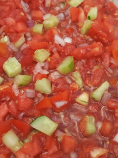 A picture of Cucumber kachumbari.