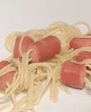 Fideos con salchicha