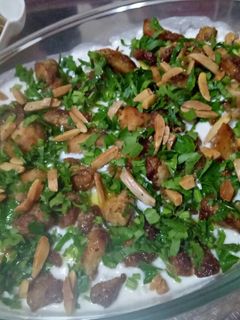صورة لوصفة فتة الدجاج