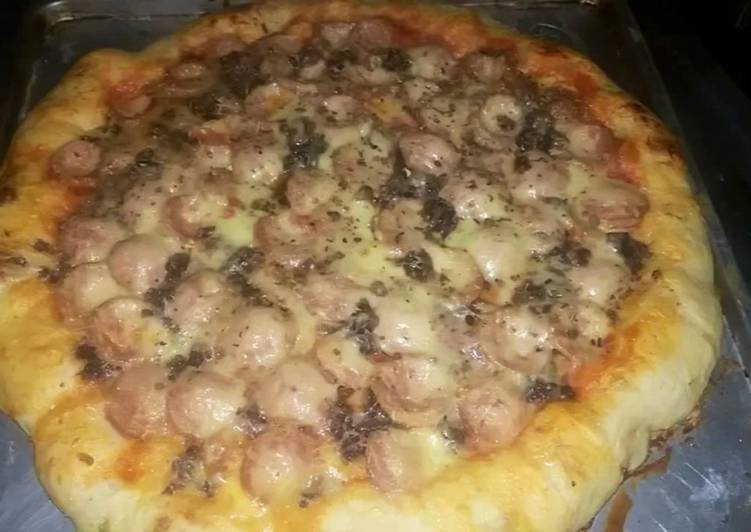 Meaty lovers pizza #oven tangkring /Hock #takaran sendok