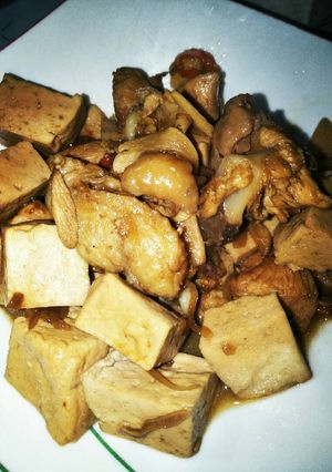 Foto resep Ayam kecap tahu putih