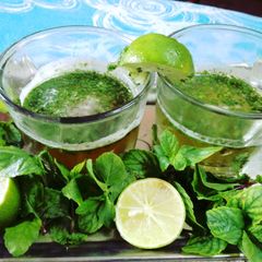 Traditional drink mint Jal jeera A picture of Traditional drink mint Jal jeera.